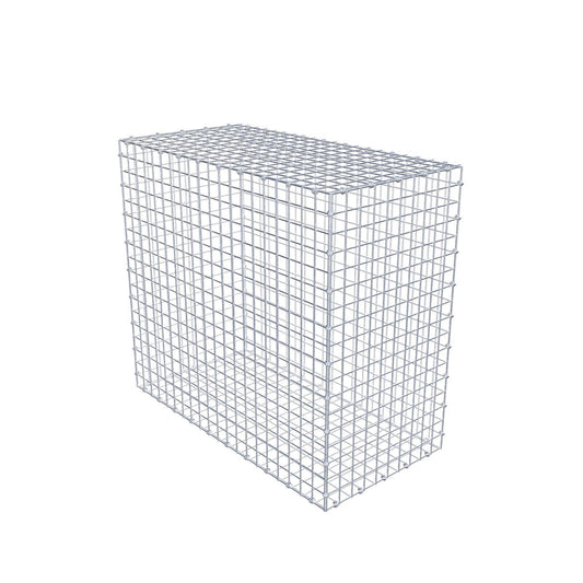 Gabion 100 cm x 90 cm x 50 cm (L x H x D), maskestørrelse 5 x 5 cm, spiralring