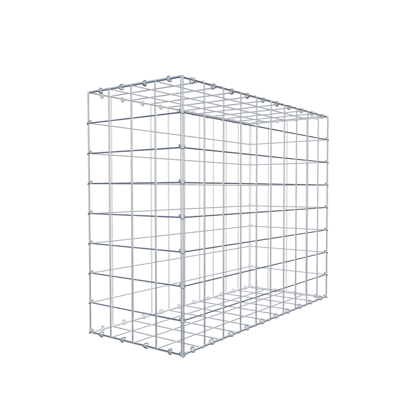 Gabbione 100 cm x 80 cm x 40 cm (L x H x P), maglia 10 cm x 10 cm, anello a C