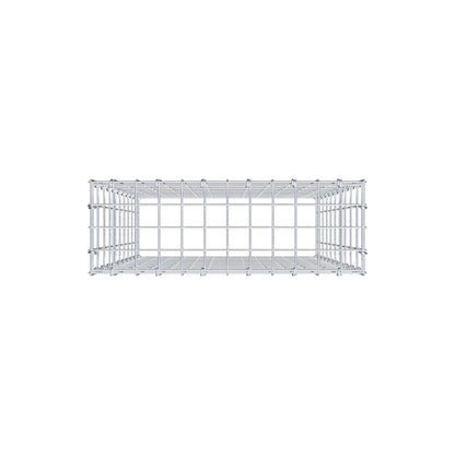 Monteret gabion type 3 100 cm x 60 cm x 20 cm (L x H x D), maskestørrelse 5 cm x 10 cm, C-ring
