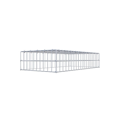 Gabião Tipo 3 100 cm x 20 cm x 50 cm (C x A x P), malhagem 5 cm x 10 cm, anel C