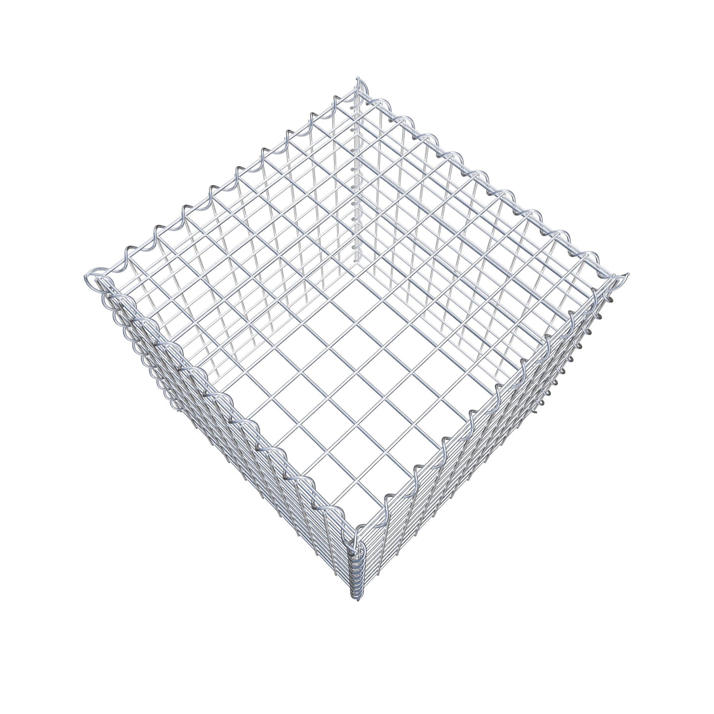 Gabião tipo 3 50 cm x 50 cm x 50 cm (C x A x P), malhagem 5 cm x 5 cm, espiral