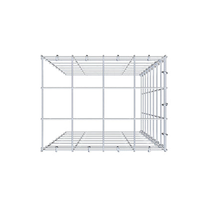 Anbaugabione Typ 4 80 cm x 40 cm x 30 cm (L x H x T), Maschenweite 10 cm x 10 cm, C-Ring