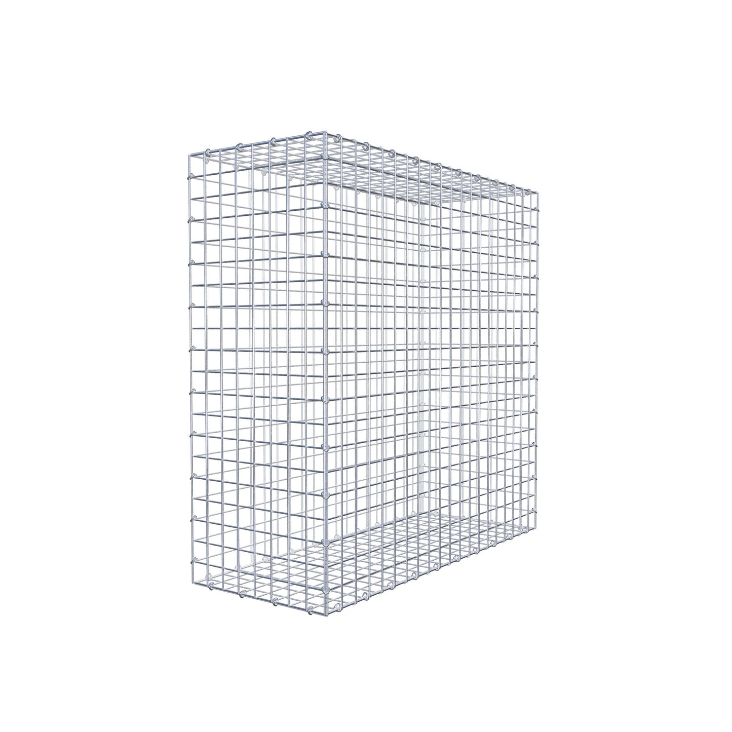 Gavión 100 cm x 100 cm x 40 cm (L x A x P), malla 5 cm x 5 cm, anillo en C