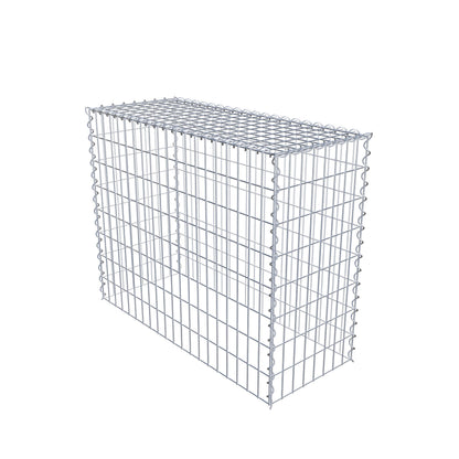 Opvokset gabion type 3 100 cm x 80 cm x 40 cm (L x H x D), maskestørrelse 5 cm x 10 cm, spiral