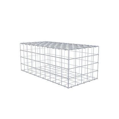 Gabbione 100 cm x 40 cm x 50 cm (L x H x P), maglia 10 cm x 10 cm, anello a C