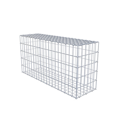 Gabião 100 cm x 50 cm x 30 cm (C x A x P), malhagem 5 cm x 10 cm, anel C