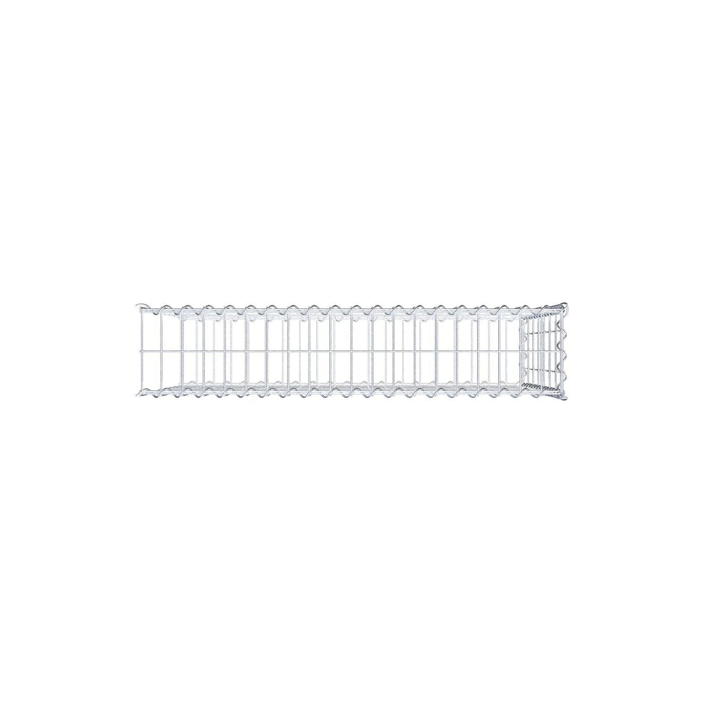 Anbaugabione Typ 2 100 cm x 70 cm x 20 cm (L x H x T), Maschenweite 5 cm x 10 cm, Spirale