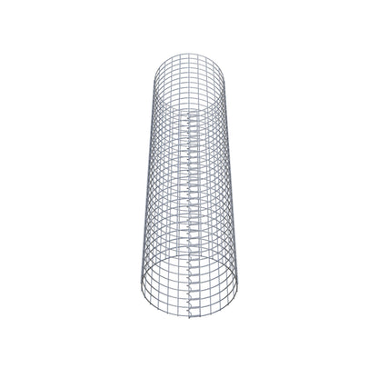 Columna de gaviones redonda 42 cm de diámetro, 160 cm de altura, malla 5 cm x 5 cm