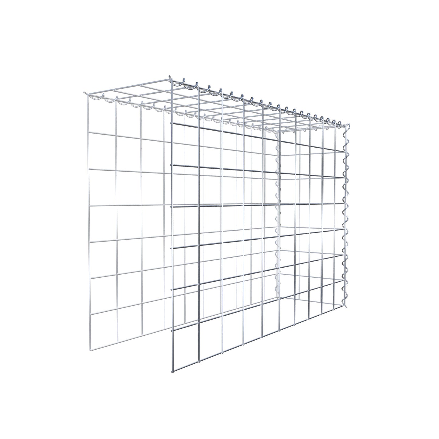 Anbaugabione Typ 4 100 cm x 70 cm x 30 cm (L x H x T), Maschenweite 10 cm x 10 cm, Spirale