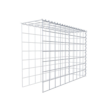 Anbaugabione Typ 4 100 cm x 70 cm x 30 cm (L x H x T), Maschenweite 10 cm x 10 cm, Spirale