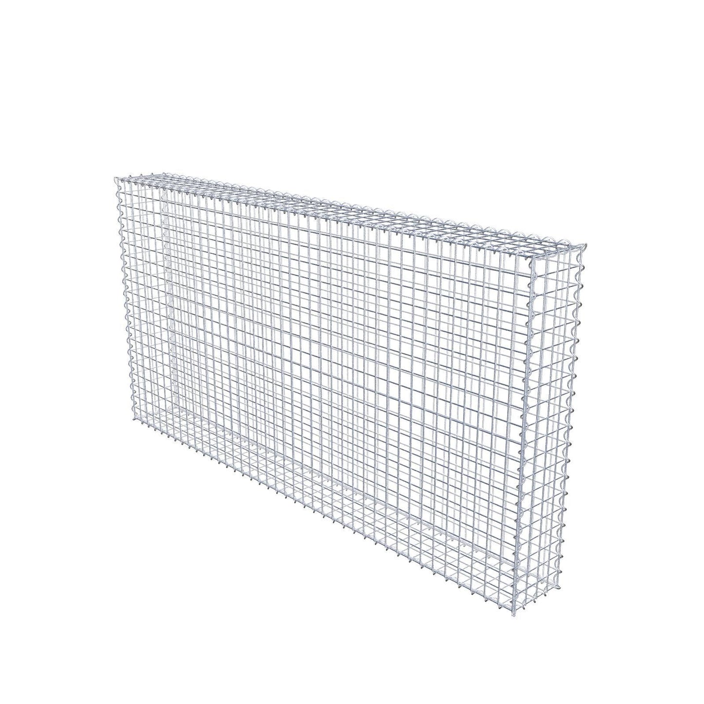 Gabião 200 cm x 100 cm x 20 cm (C x A x P), malhagem 5 cm x 5 cm, espiral