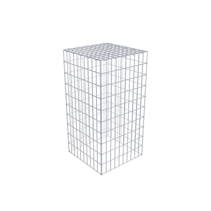 Monteret gabion type 3 100 cm x 50 cm x 50 cm (L x H x D), maskestørrelse 5 cm x 10 cm, C-ring