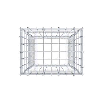 Typ 3 påbyggnadsgabion 100 cm x 40 cm x 30 cm (L x H x D), maskstorlek 5 cm x 10 cm, C-ring