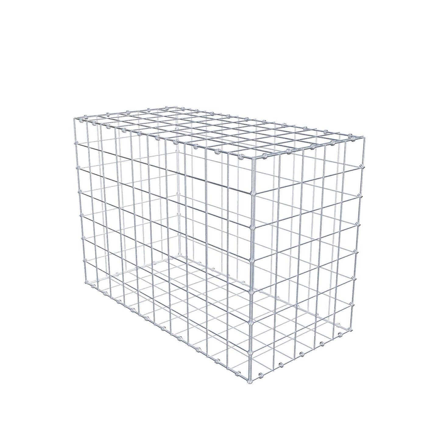 Gabion 100 cm x 70 cm x 50 cm (L x H x P), mailles 10 x 10 cm, anneau en spirale