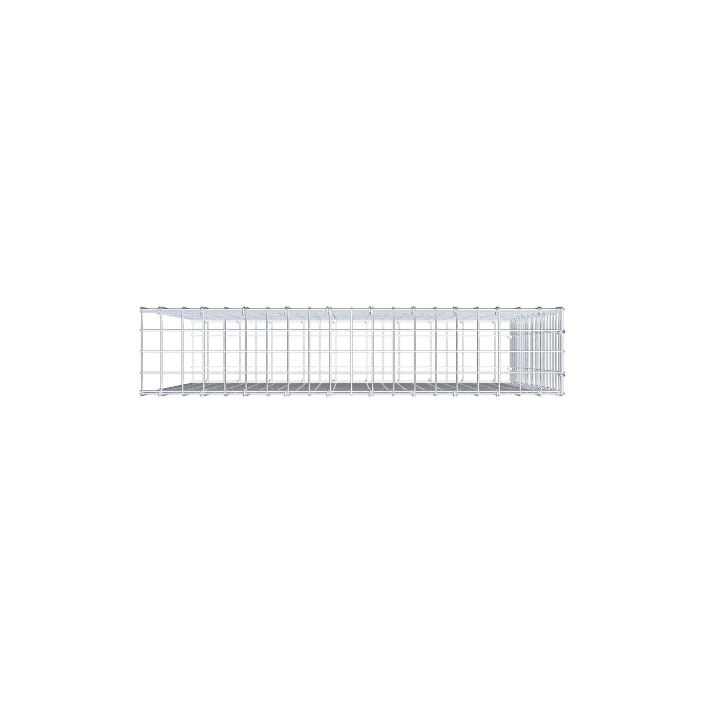 Gavión adicional tipo 2 100 cm x 100 cm x 20 cm (L x A x P), malla 5 cm x 5 cm, anillo en C