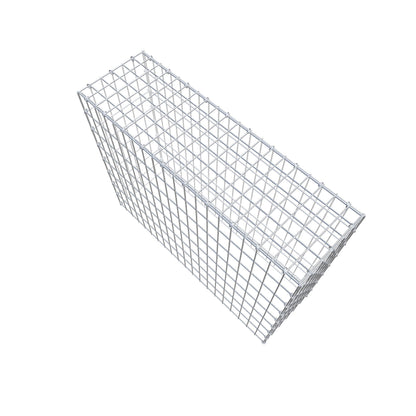 Mounted gabion type 3 100 cm x 80 cm x 30 cm (L x H x D), mesh size 5 cm x 10 cm, C-ring