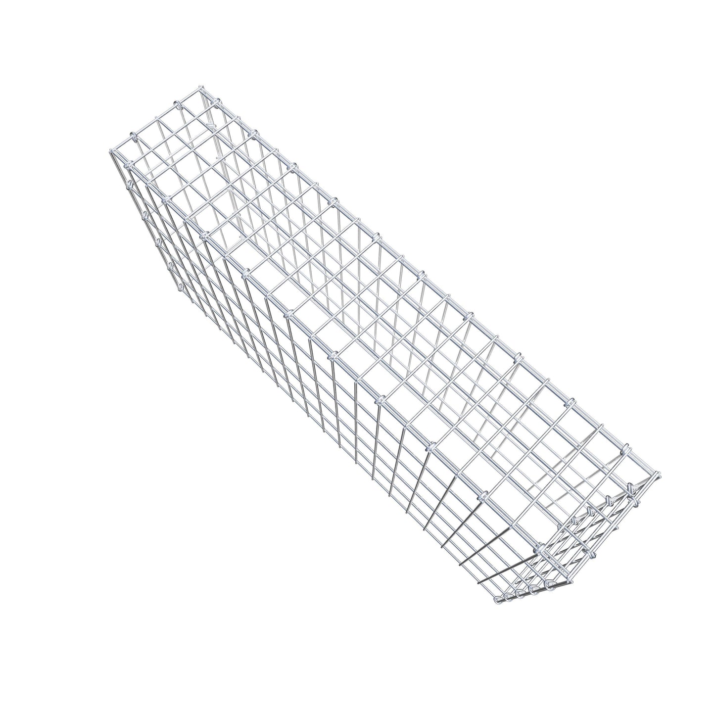 Gavión complementario de tipo 3 100 cm x 50 cm x 20 cm (largo x alto x fondo), malla 5 cm x 10 cm, anillo en C