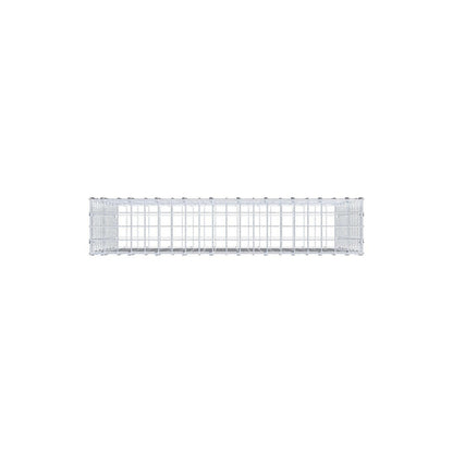 Gabion 100 cm x 70 cm x 20 cm (L x H x D), maskstorlek 5 x 5 cm, spiralring