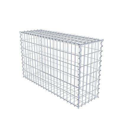 Gabbione 100 cm x 60 cm x 30 cm (L x H x P), maglia 5 cm x 10 cm, spirale