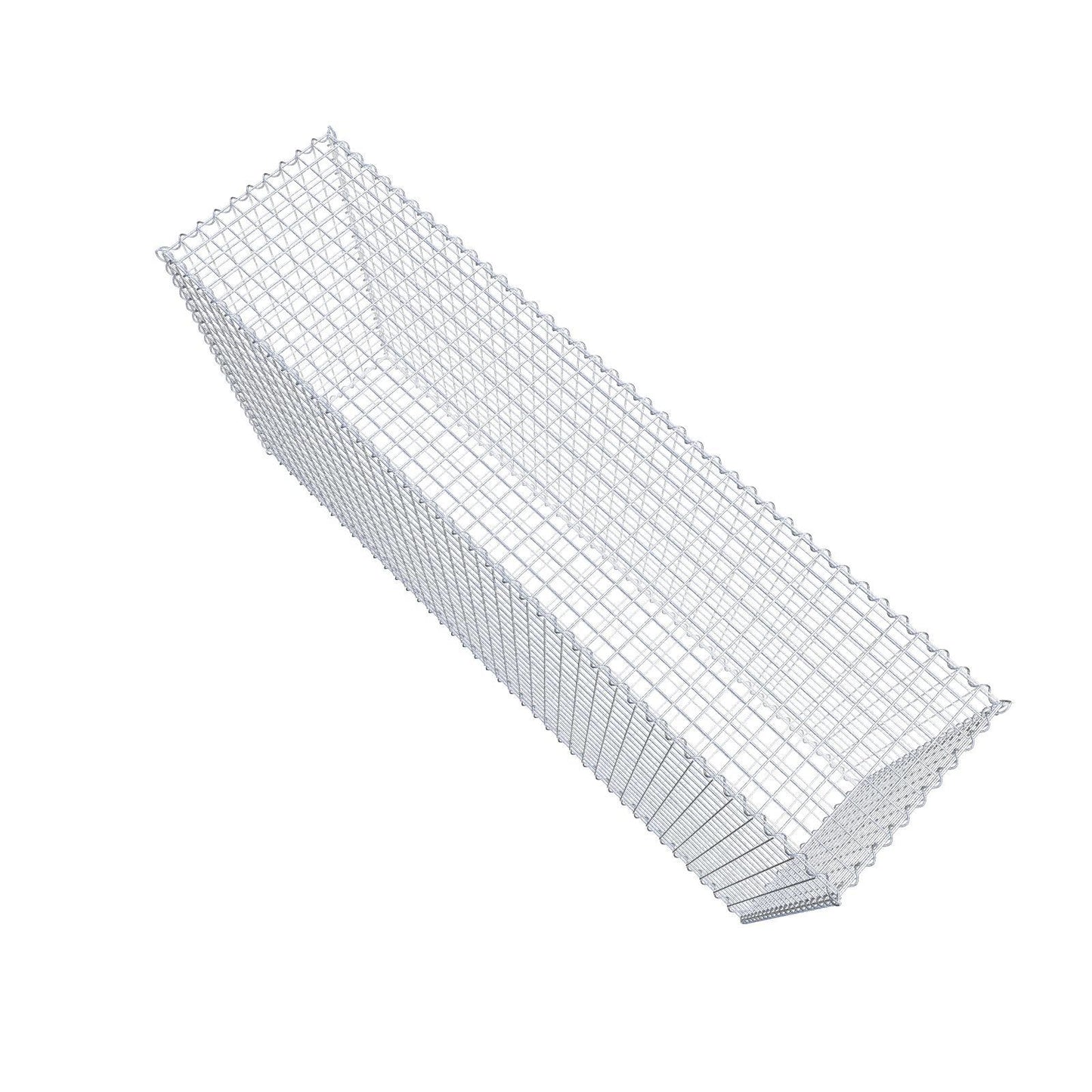 Gavión 200 cm x 100 cm x 50 cm (largo x alto x fondo), malla 5 cm x 5 cm, en espiral