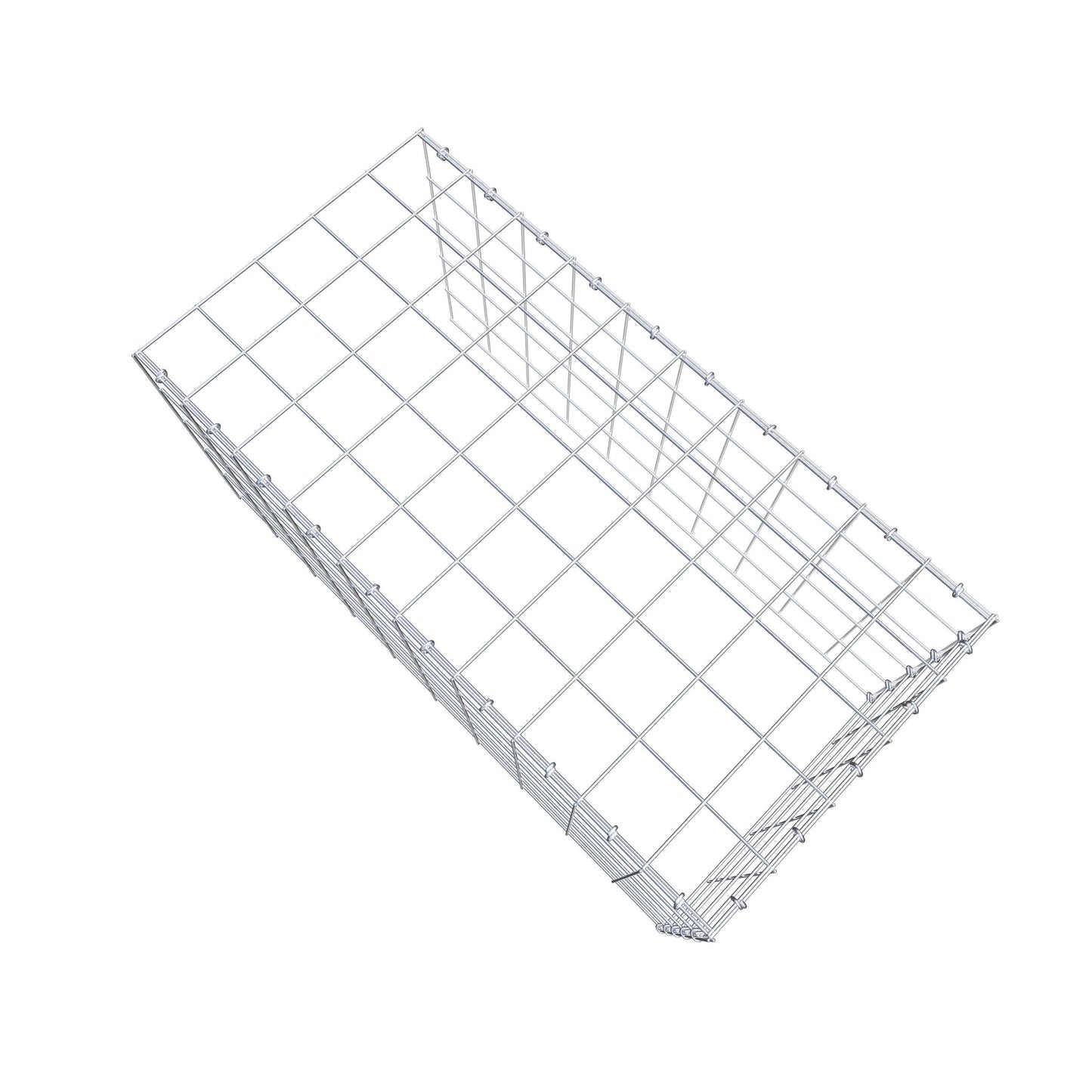 Extra gabion typ 4 100 cm x 50 cm x 50 cm (L x H x D), maskstorlek 10 cm x 10 cm, C-ring