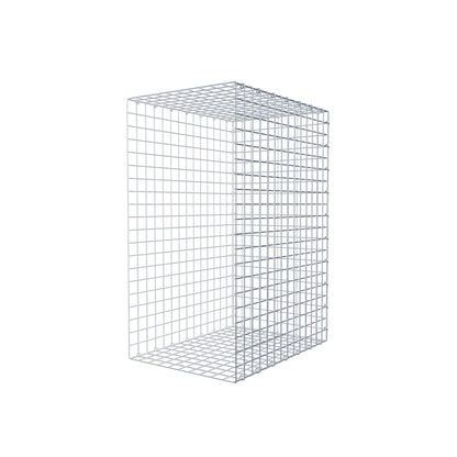 Typ 2 påbyggnadsgabion 100 cm x 70 cm x 50 cm (L x H x D), maskstorlek 5 cm x 5 cm, C-ring