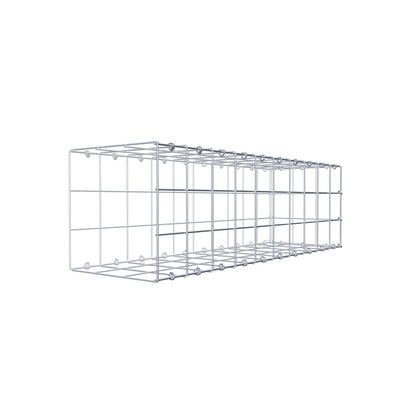 Mounted gabion type 2 100 cm x 30 cm x 30 cm (L x H x D), mesh size 10 cm x 10 cm, C-ring
