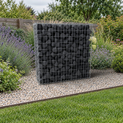 Gabbione 100 cm x 100 cm x 30 cm (L x H x P), maglia 5 cm x 10 cm, spirale