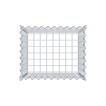 Grown-on gabion type 3 50 cm x 40 cm x 40 cm (L x H x D), mesh size 5 cm x 5 cm, spiral