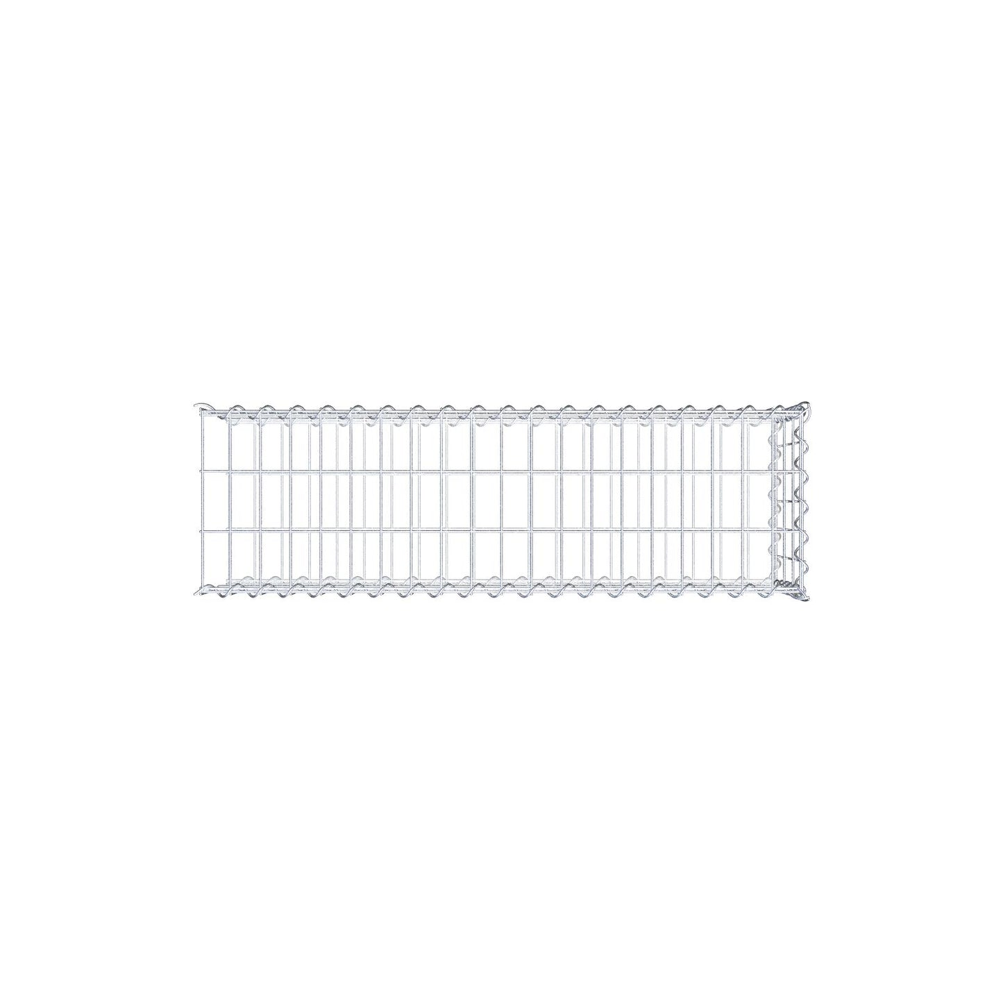 Gabião tipo 2 100 cm x 30 cm x 30 cm (C x A x P), malhagem 5 cm x 10 cm, espiral