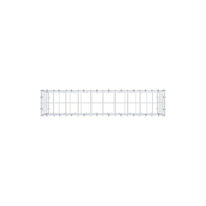 Gabião 100 cm x 40 cm x 20 cm (C x A x P), malhagem 10 x 10 cm, anel espiral