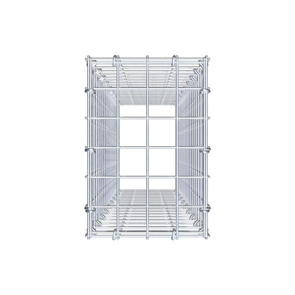 Anbaugabione Typ 3 100 cm x 20 cm x 30 cm (L x H x T), Maschenweite 5 cm x 5 cm, C-Ring