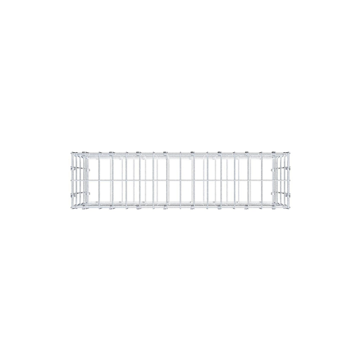 Gabião 80 cm x 40 cm x 20 cm (C x A x P), malhagem 5 x 10 cm, anel espiral