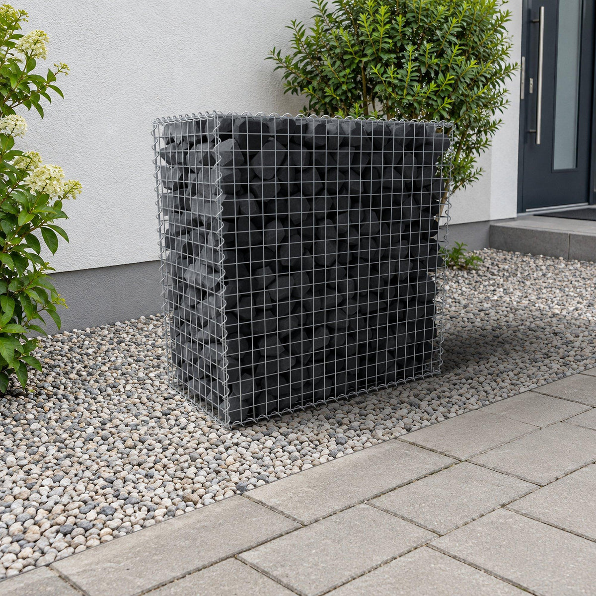 Gabion 100 cm x 100 cm x 50 cm (L x H x D), mesh size 5 cm x 5 cm, spiral
