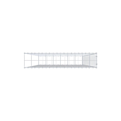 Gavión complementario de tipo 2 200 cm x 100 cm x 20 cm (L x A x P), malla 10 cm x 10 cm, anillo en C