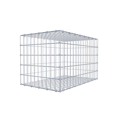 Schanskorf 80 cm x 50 cm x 50 cm (L x H x D), maaswijdte 5 cm x 10 cm, C-ring