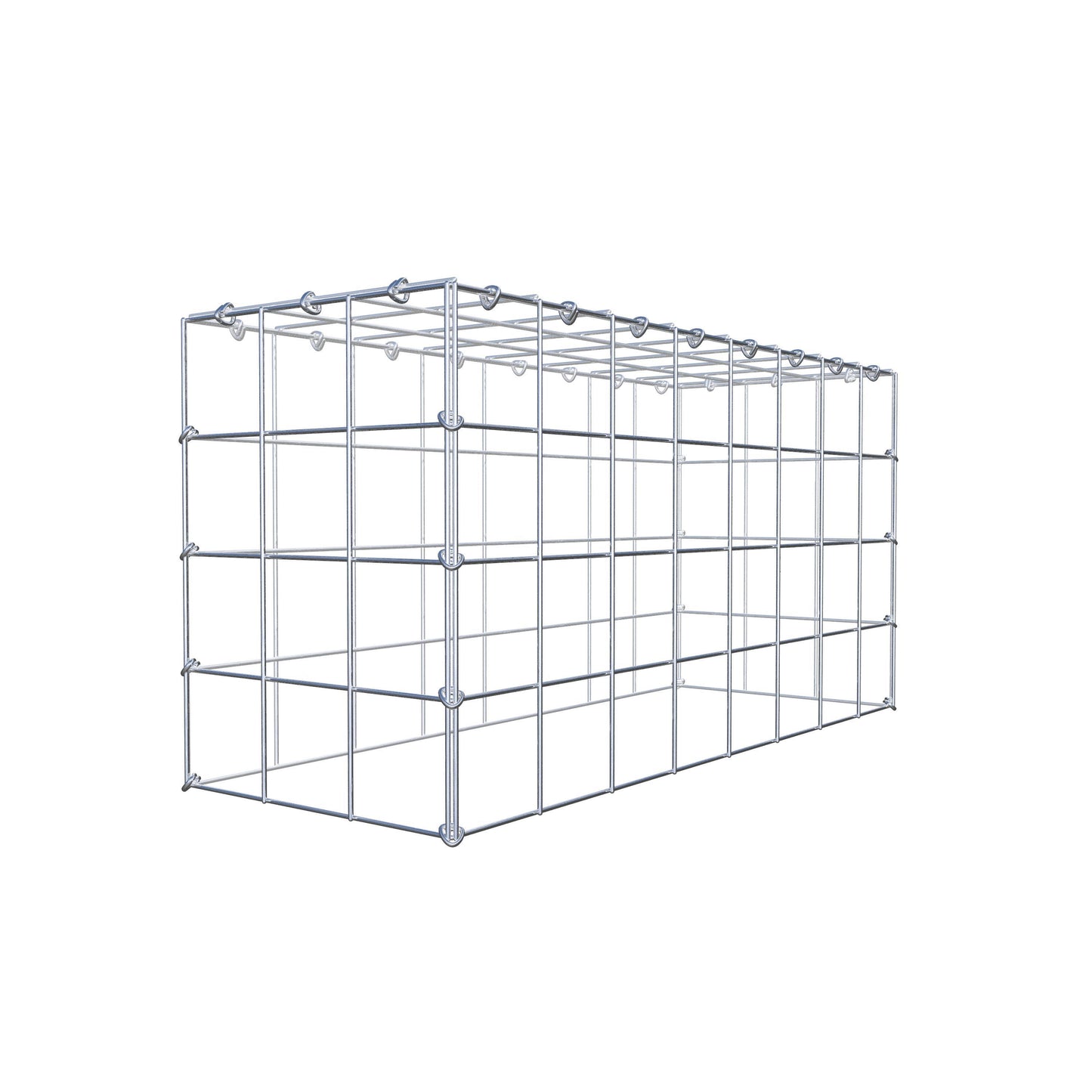 Add-on pool type 3 80 cm x 40 cm x 30 cm (L x H x D), maaswijdte 10 cm x 10 cm, C-ring
