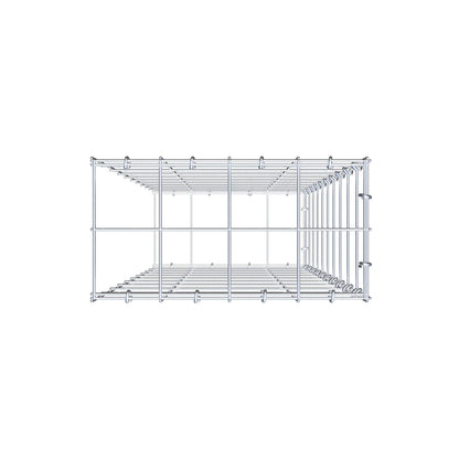 Gabião Tipo 2 100 cm x 40 cm x 20 cm (C x A x P), malhagem 10 cm x 10 cm, anel C