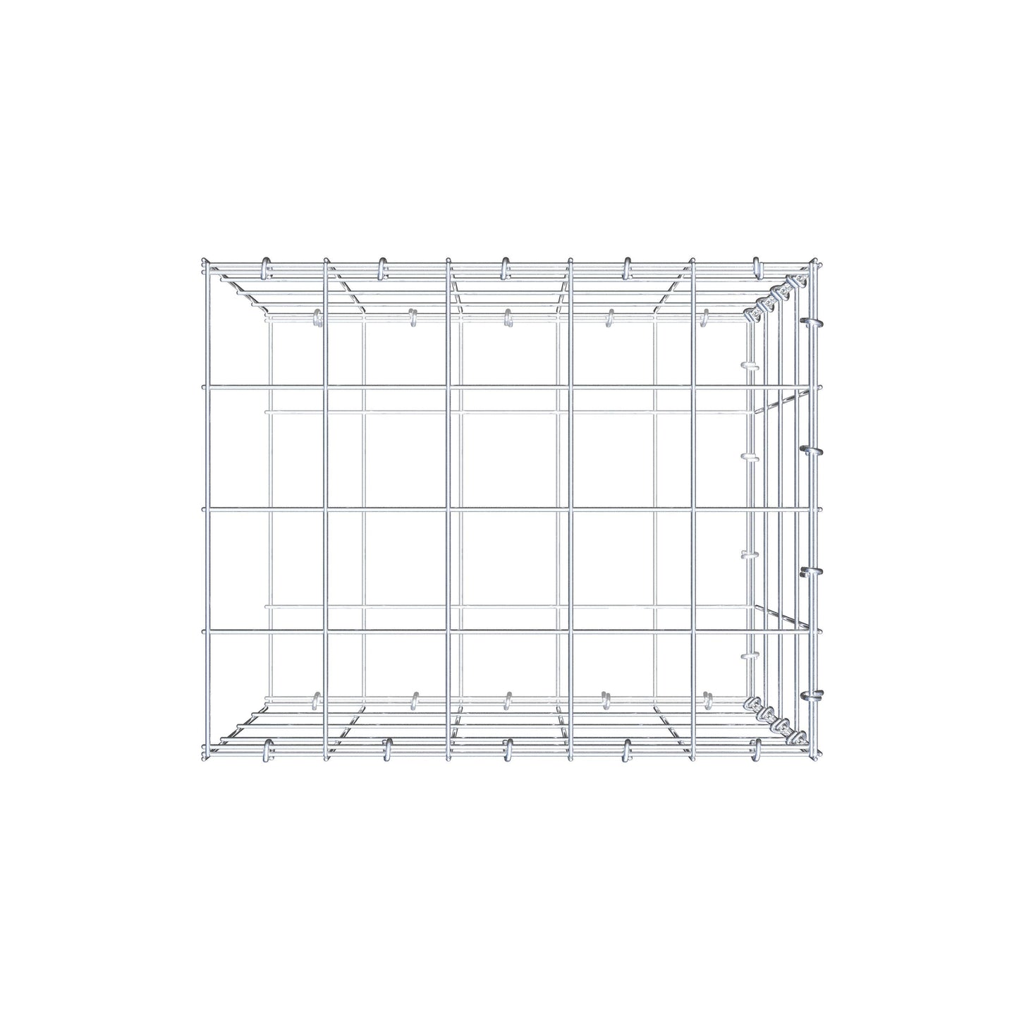 Toegevoegde pool type 2 50 cm x 40 cm x 40 cm (L x H x D), maaswijdte 10 cm x 10 cm, C-ring