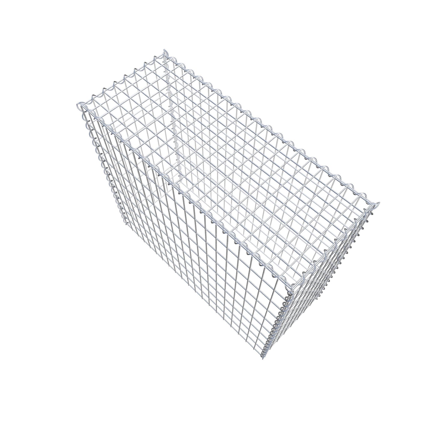 Extra gabion typ 3 100 cm x 90 cm x 40 cm (L x H x D), maskstorlek 5 cm x 10 cm, spiral