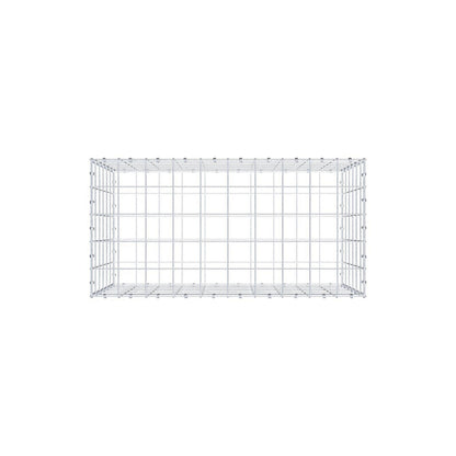 Gabion 100 cm x 60 cm x 50 cm (L x H x D), maskstorlek 10 x 10 cm, spiralring