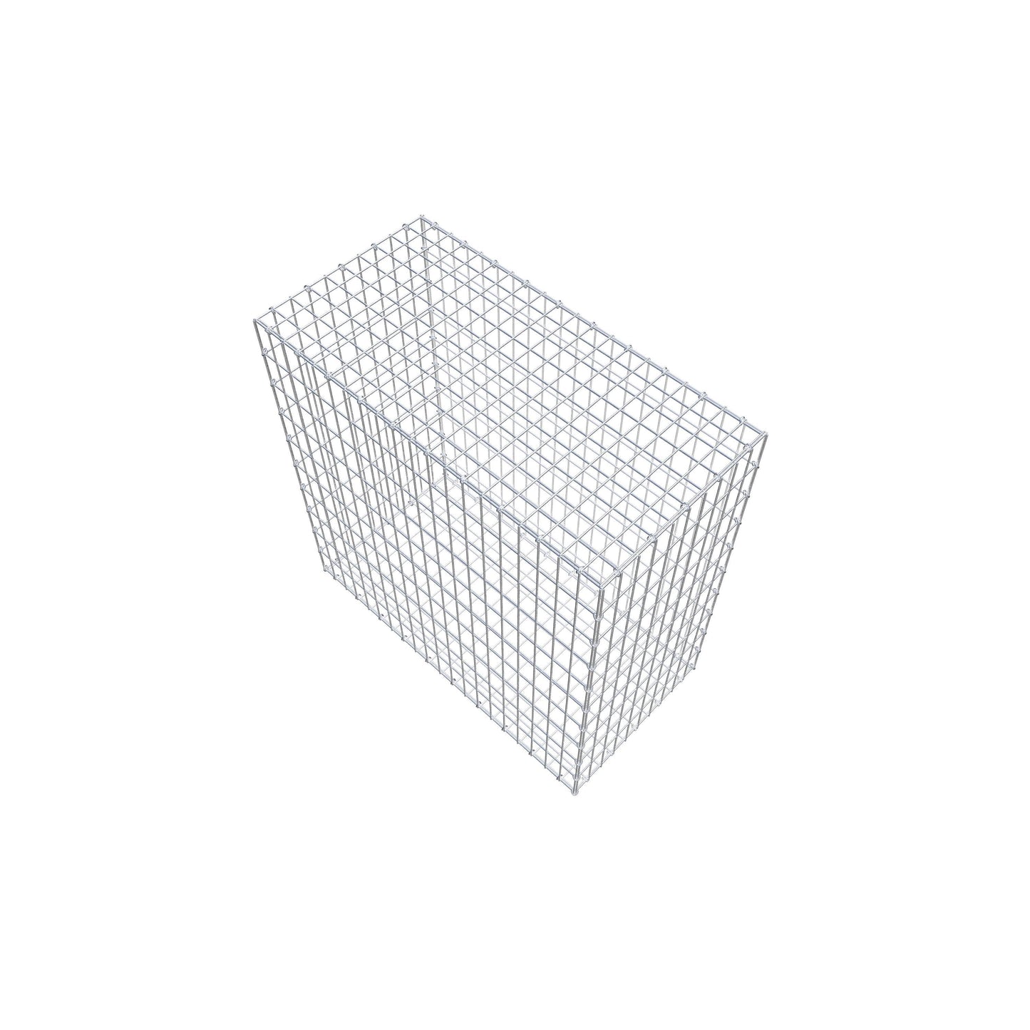 Gavión 100 cm x 100 cm x 50 cm (L x A x P), luz de malla 5 cm x 10 cm, anillo en C