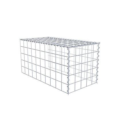 Extra gabion typ 4 100 cm x 50 cm x 50 cm (L x H x D), maskstorlek 10 cm x 10 cm, spiral