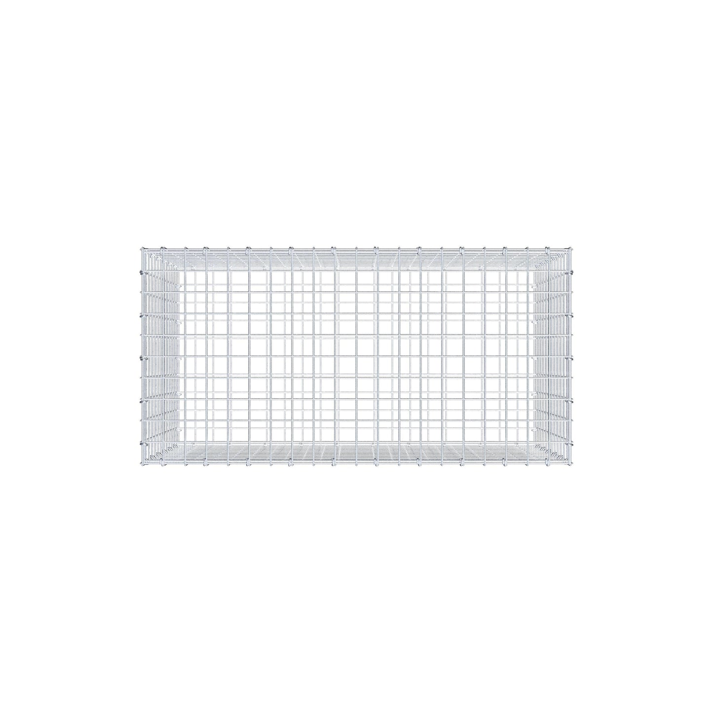 Gabion 100 cm x 60 cm x 50 cm (L x H x D), maskstorlek 5 cm x 5 cm, C-ring