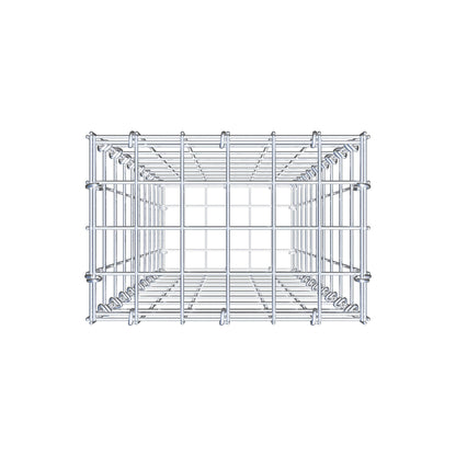 Gabion 100 cm x 30 cm x 20 cm (L x H x D), mesh size 5 cm x 10 cm, C-ring
