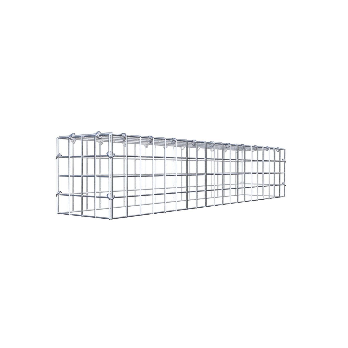 Add-on schanskorf type 3 100 cm x 20 cm x 20 cm (L x H x D), maaswijdte 5 cm x 5 cm, C-ring