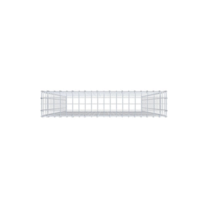 Gabião Tipo 3 200 cm x 100 cm x 20 cm (C x A x P), malhagem 5 cm x 10 cm, anel C