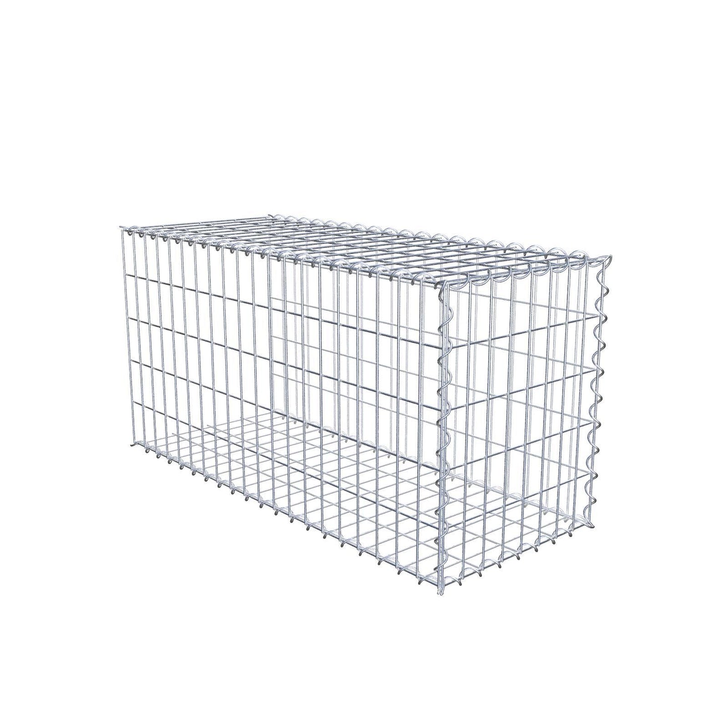 Anbaugabione Typ 2 100 cm x 50 cm x 40 cm (L x H x T), Maschenweite 5 cm x 10 cm, Spirale