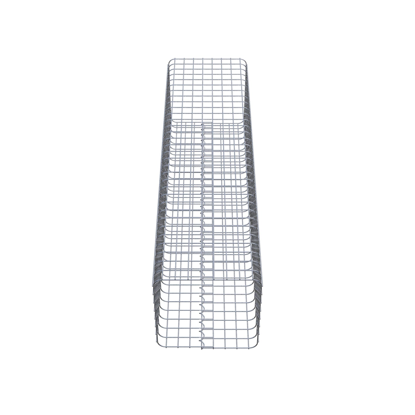 Columna de gaviones angular 42 cm x 42 cm, 160 cm de altura, MW 5 cm x 5 cm