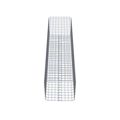 Columna de gaviones angular 42 cm x 42 cm, 160 cm de altura, MW 5 cm x 5 cm